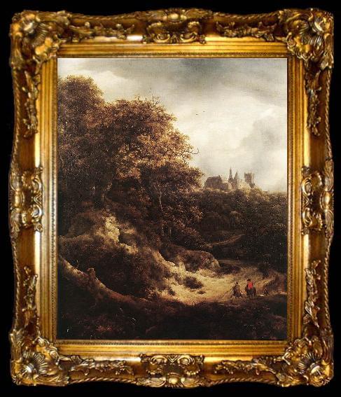 framed  Jacob van Ruisdael The Castle at Bentheim, ta009-2